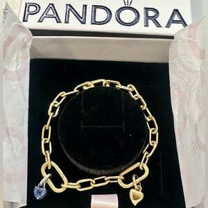 Pandora Small-Link Chain Bracelet with charms